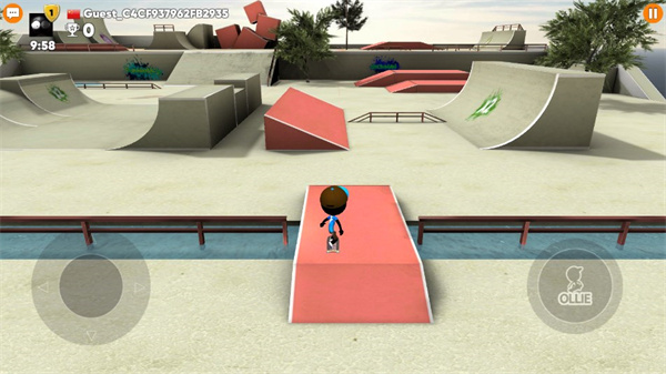 火柴人滑板对决(Stickman Skate Battle)截图1