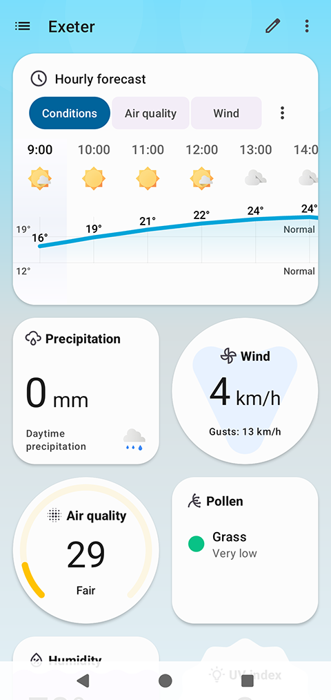 Breezy Weather微风天气预报截图1