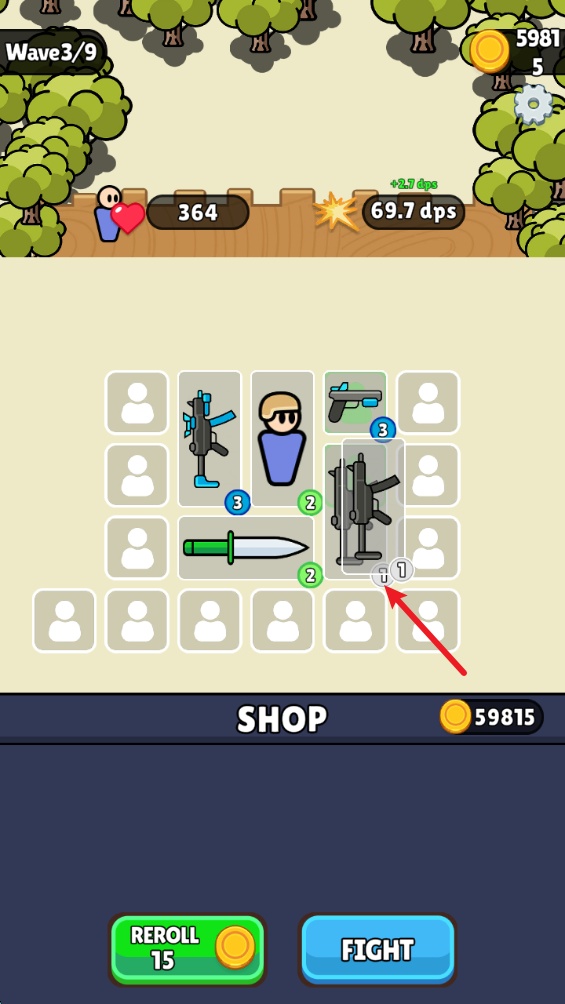 战士背包防御战