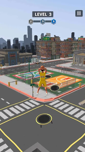 指尖篮球翻转投篮(Tap Basketball Dunk Flip Hoop)手机版截图1