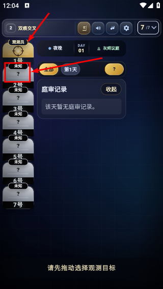 观测界面截图