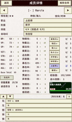 成员装备