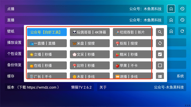 懒猫宝盒TV选择线路