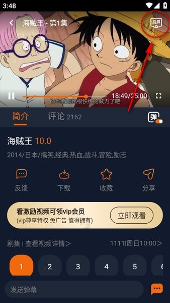 囧次元投屏按钮