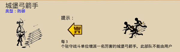 城堡弓箭手防守